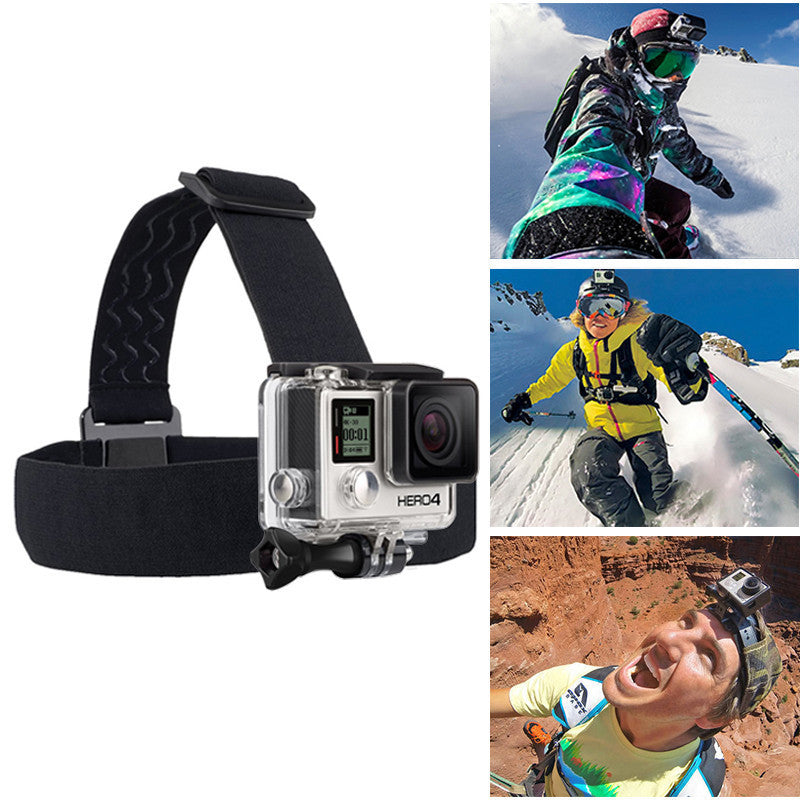 Online discount shop Australia - Head Strap For Action Camera Gopro Hero 4 5 Black Elastic Type For Sport Cameras Xiao Mi Yi SJ4000/SJ5000 Accessories