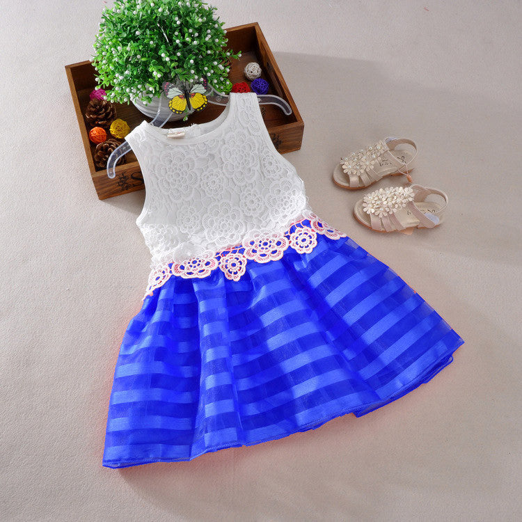 Girls Dresses Fashion Casual Lace crochet Tutu Dress Kids Girl Party Clothes for 2-6Y Children Vetement Fille