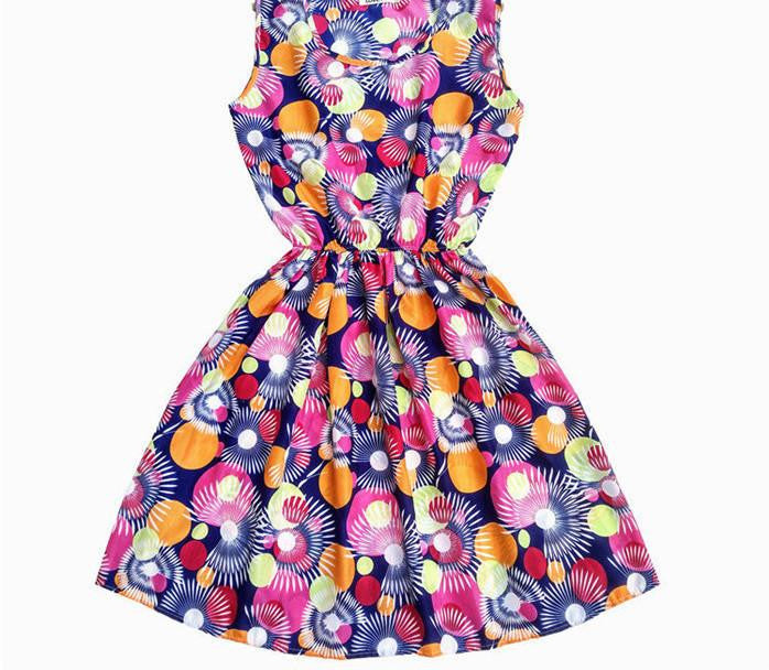 Summer Casual Women Dress Party Mini Lace Dresses Beach Print Dress Plus Size S M L XL XXL
