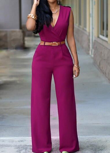 Women Jumpsuits Lady Loose Slim Overalls Party Womens Sleeveless Night Club Rompers With Belt