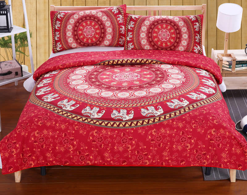 Online discount shop Australia - BeddingOutlet Mandala Bedding Posture Million Romantic Soft Bedclothes Plain Twill Boho 2Pcs or 3Pcs