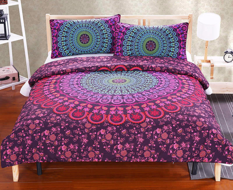 Online discount shop Australia - BeddingOutlet Mandala Bedding Posture Million Romantic Soft Bedclothes Plain Twill Boho 2Pcs or 3Pcs