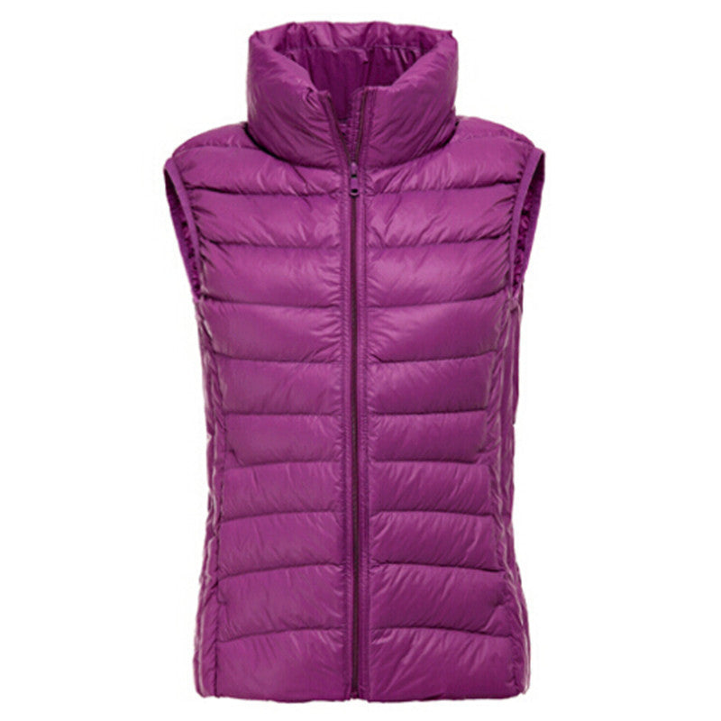 Online discount shop Australia - Jacket Women Vest 100% White Duck Down Vest  Vest Women Sexy Lovers Slim Short Jackets Parka Plus Size