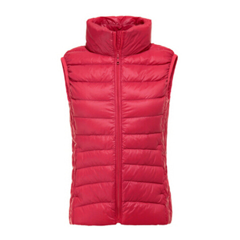 Online discount shop Australia - Jacket Women Vest 100% White Duck Down Vest  Vest Women Sexy Lovers Slim Short Jackets Parka Plus Size