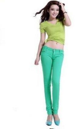 Women Pencil Pants Spring Candy Color Casual Skinny Pants Cotton Summer Trousers YL233