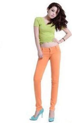 Women Pencil Pants Spring Candy Color Casual Skinny Pants Cotton Summer Trousers YL233