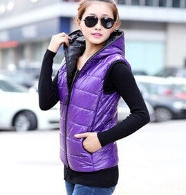 Outerwear Thickening Patterns Fashion Casual Cotton Hooded Women Jacket Motorcycle