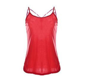 women sexy sleeveless top spaghetti strap blouse top vest casual cross back bandage fashion chiffon loose top tank