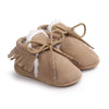 Online discount shop Australia - Baby Boy Girl Baby Moccasins Soft Moccs Shoes Bebe Fringe Soft Soled Non-slip Footwear Crib Shoes New PU Suede Leather Newborn