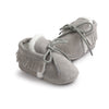 Online discount shop Australia - Baby Boy Girl Baby Moccasins Soft Moccs Shoes Bebe Fringe Soft Soled Non-slip Footwear Crib Shoes New PU Suede Leather Newborn