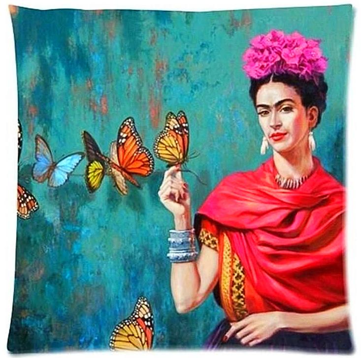 Online discount shop Australia - Cushion Cover Pillow Case Firm Flower self-portrait Sofa Butterfly Bedroom Home Decorative Throw Pillow Cover