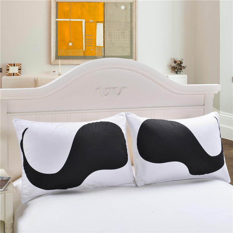 Online discount shop Australia - Lips And Moustache Pillowcase Surprise Price For Double Bolster Bedclothes 50cmx75cm Body Pillow Case Valentine's Gift