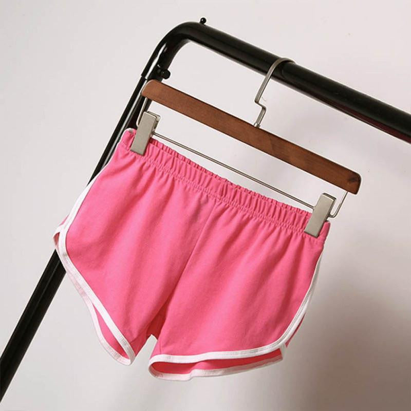 Summer Street Fashion Shorts Women Elastic Waist Short Pants Women All-match Loose Solid Soft Cotton Casual Short