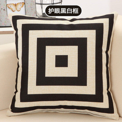 Cushion Home Car Throw Pillows Cases Cotton and Linen Pillows Decorative Throw Pillowcase Oct06