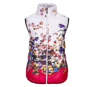 Vest Women Cotton Down O-Neck Printed Flowers Women Jacket Vest Coat Plus size 5XL Female Casual Outwear