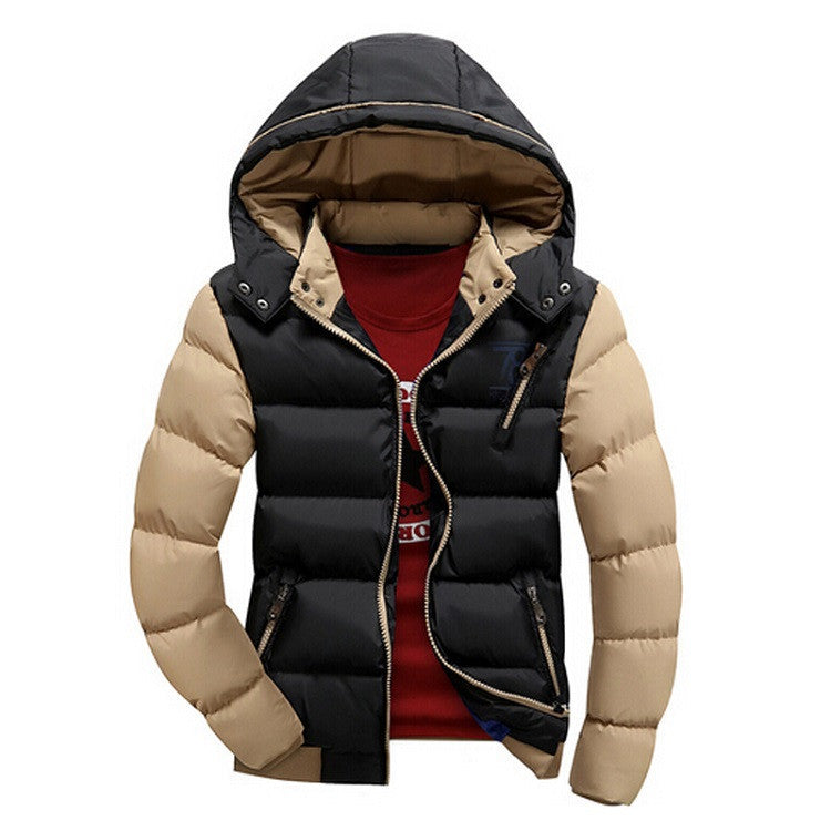 Plus Size M- 4XL Men's Thick Hooded Parkas Men Thermal Warm Casual Jackets,Fashion Brand Clothing SA076