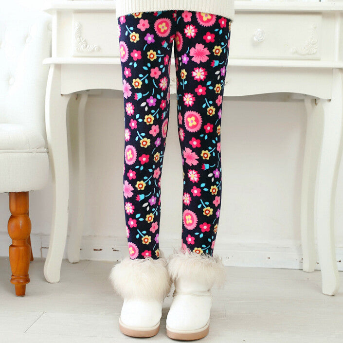 Fashion Baby Kids Girls Leggings Pants Flower Floral Printed