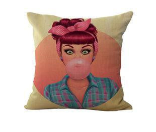 Super Creative American Cartoon Fashion Girl Pillow For Sofa / Car Cushion Home Decorate Pillows Cushions