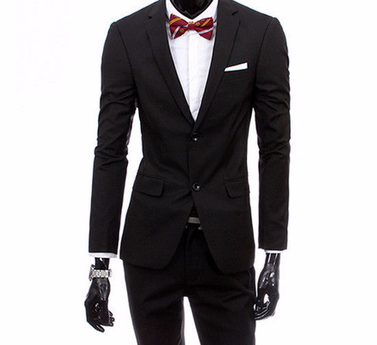 Online discount shop Australia - boutique men suit sets / Men's two button Blazers suit+vest+jacket pants