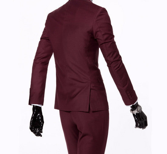 Online discount shop Australia - boutique men suit sets / Men's two button Blazers suit+vest+jacket pants