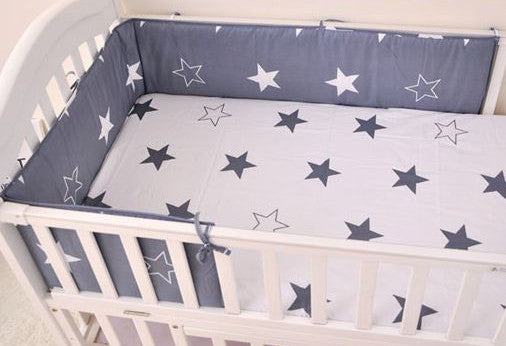 Online discount shop Australia - (1pcs bumper only)Fashion hot crib bumper infant bed,baby bed bumper fashion /star/dot/tree,safe protection for baby use