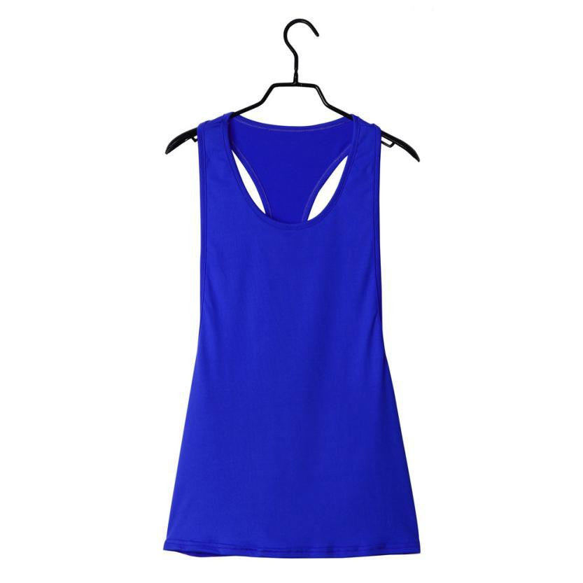 Fitness Clothes Women Tank Tops Loose Workout Sleeveless Quick Dry Vest Singlet For Women T-shirt