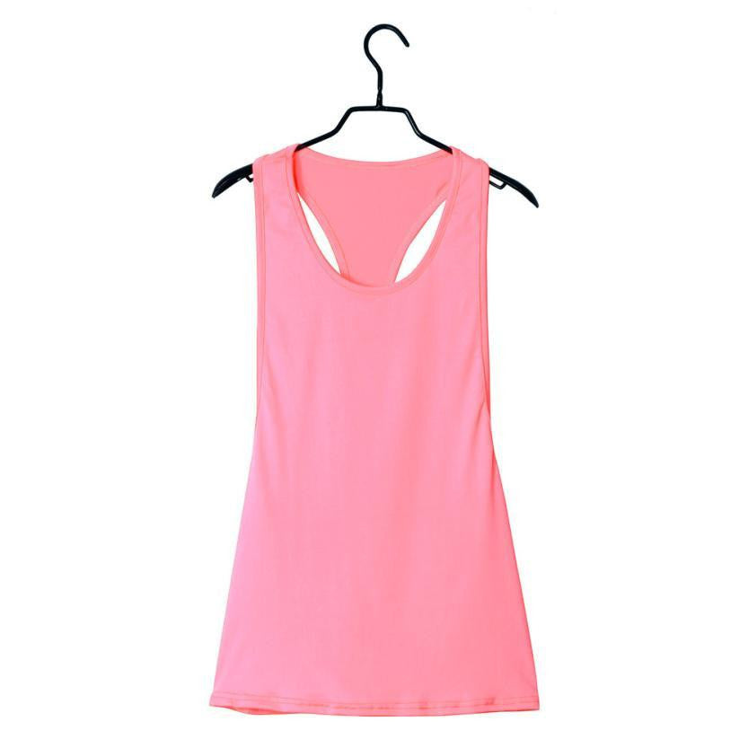 Fitness Clothes Women Tank Tops Loose Workout Sleeveless Quick Dry Vest Singlet For Women T-shirt