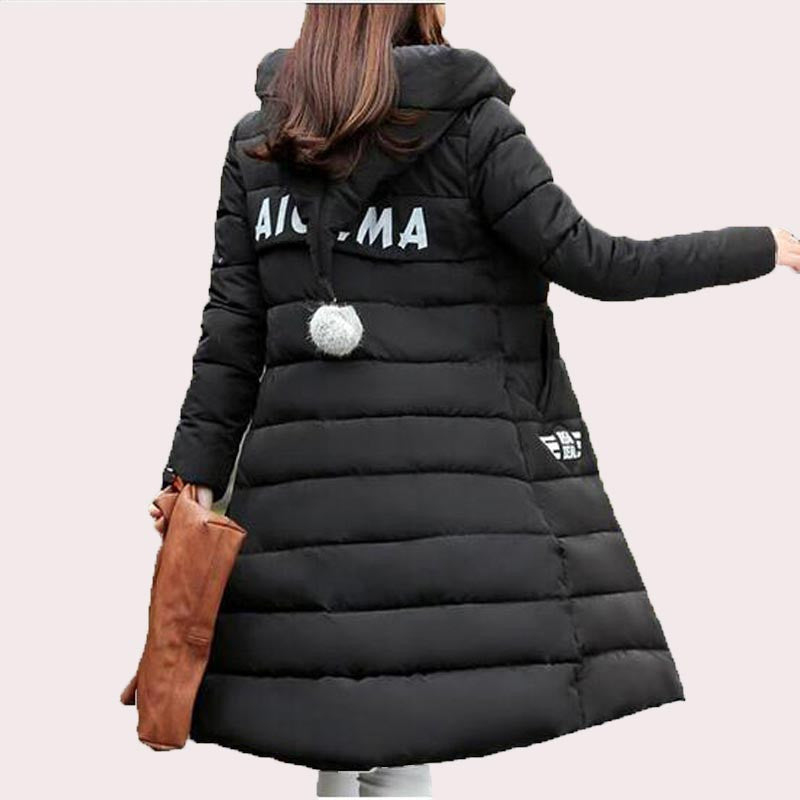 Online discount shop Australia - New   Jacket Women Hooded Thicken Coat Female fashion Warm Outwear Cotton-Padded Long Wadded Jacket Down Coat Parka