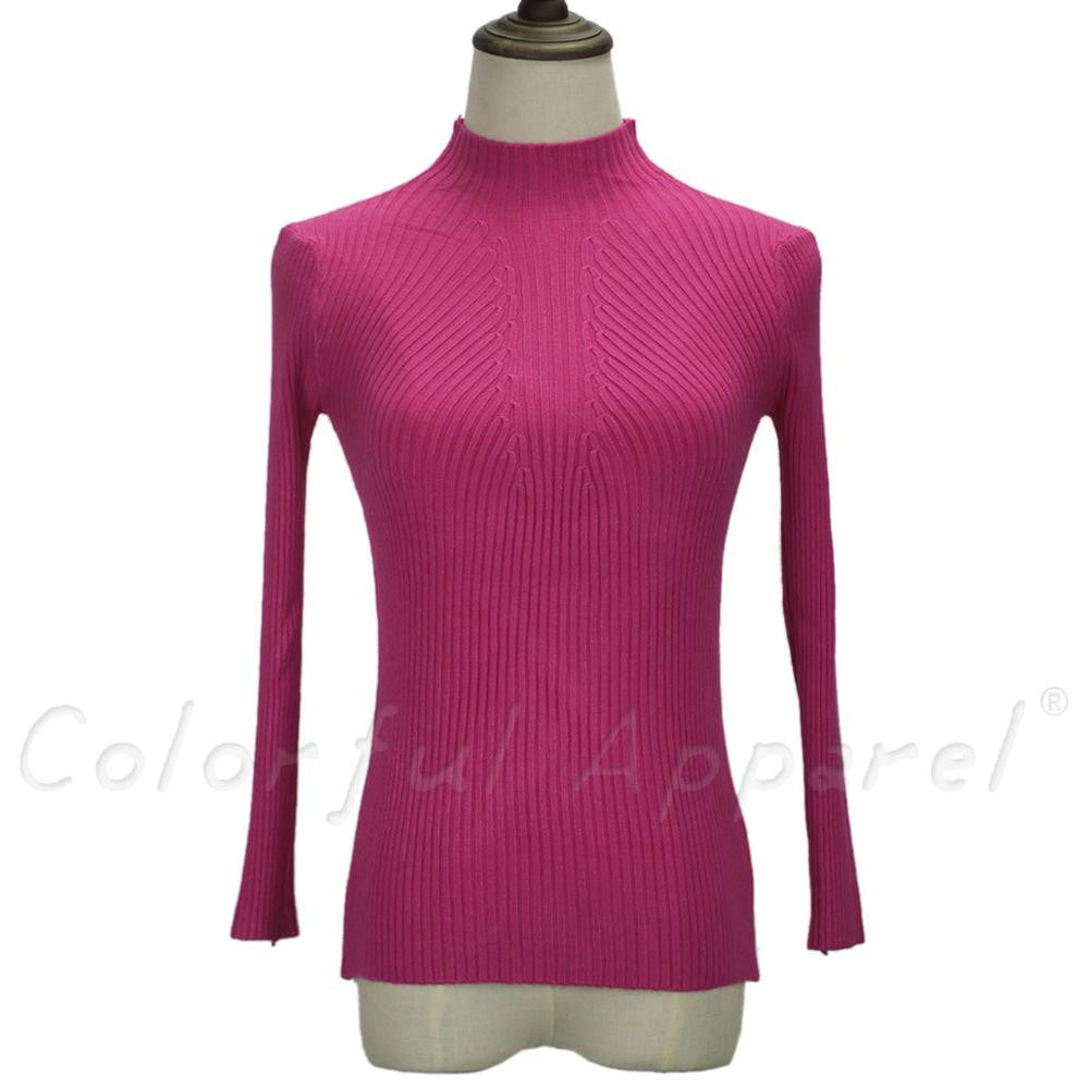 fashion women turtleneck knitted sweater female knitted slim pullover ladies all-match basic thin long sleeve shirt clothing