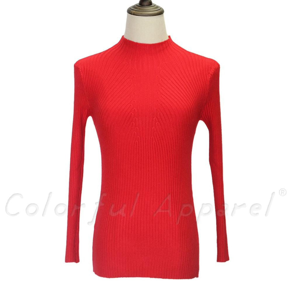 fashion women turtleneck knitted sweater female knitted slim pullover ladies all-match basic thin long sleeve shirt clothing