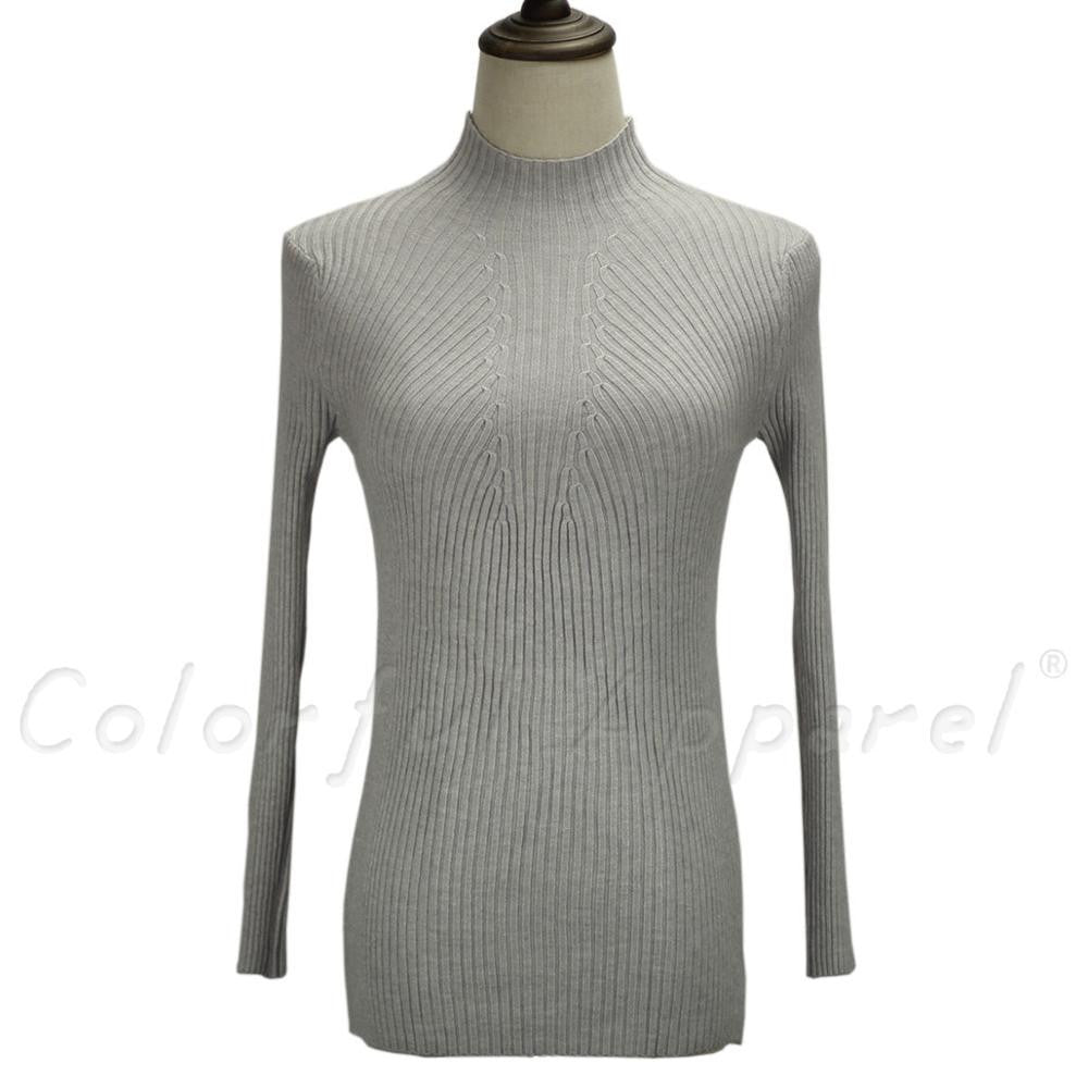 fashion women turtleneck knitted sweater female knitted slim pullover ladies all-match basic thin long sleeve shirt clothing