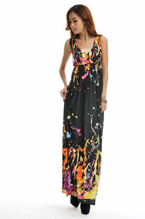 Online discount shop Australia - M-5XL summer style sexy women boho long dress beach maxi dress plus size floral print dress for women vestidos longo