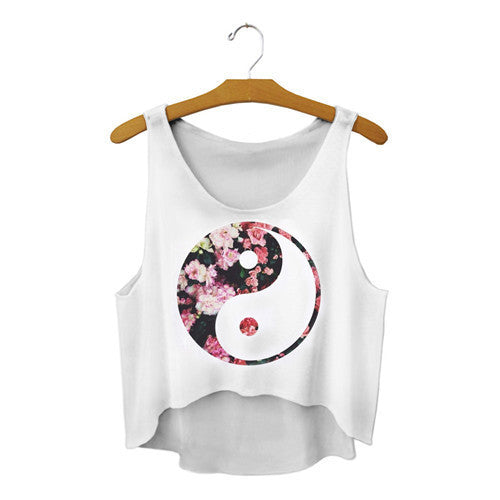 Online discount shop Australia - 21 Colors  Casual Women Crop Emoji Tank Tops Vest Sleeveless Cartoon Beach Tanks T-Shirt