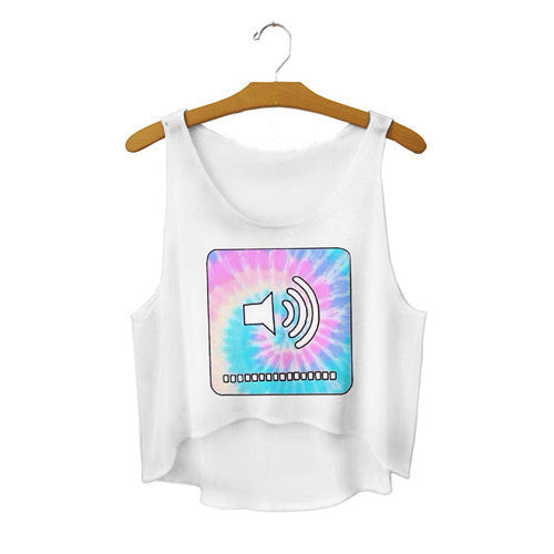 Online discount shop Australia - 21 Colors  Casual Women Crop Emoji Tank Tops Vest Sleeveless Cartoon Beach Tanks T-Shirt