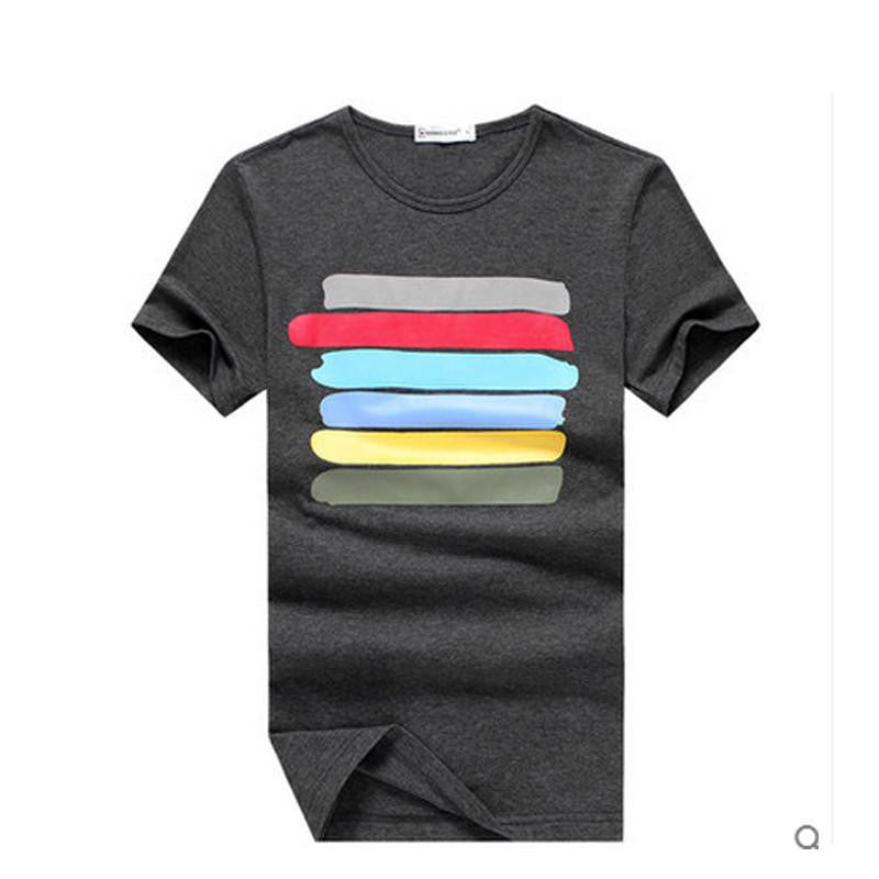 style cotton mens t shirt Clothing Slim T-shirt T-shirts men tops tees tshirts print t-shirt Y015