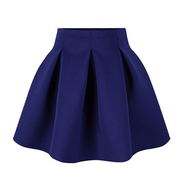 Women Skirt Space Cotton Black Mini Short Skirt Fall Witner Skirts Womens Plus Size High Waist Pleated Tutu Skirt
