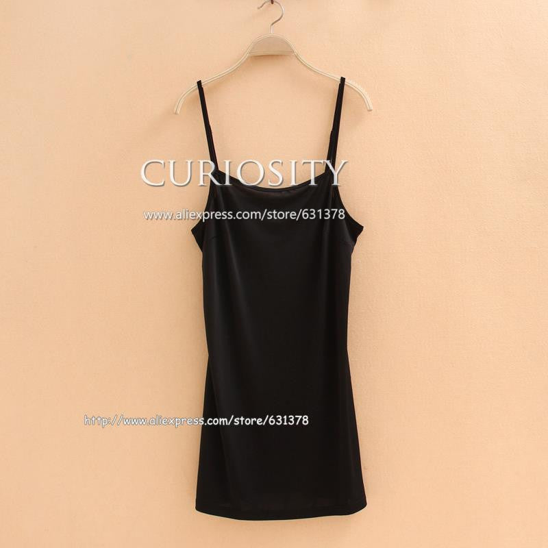 Online discount shop Australia - Lining dress suspenders elastic base lined Boho people style under dresses beach dress