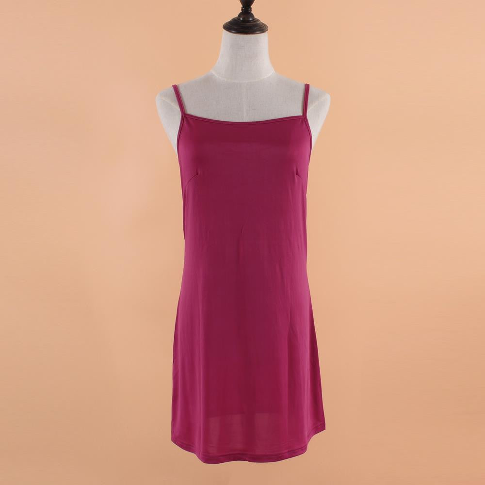 Online discount shop Australia - Lining dress suspenders elastic base lined Boho people style under dresses beach dress
