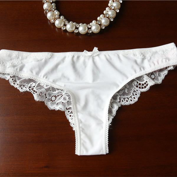 Women Thongs T Back Low Waist See Through Seamless Lace Thong