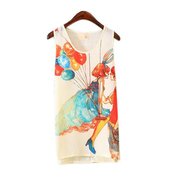 Online discount shop Australia - Lovely Fashion Women Girls Sleeveless Vest Tank Cami Tops Blouse Casual  Free Shippping