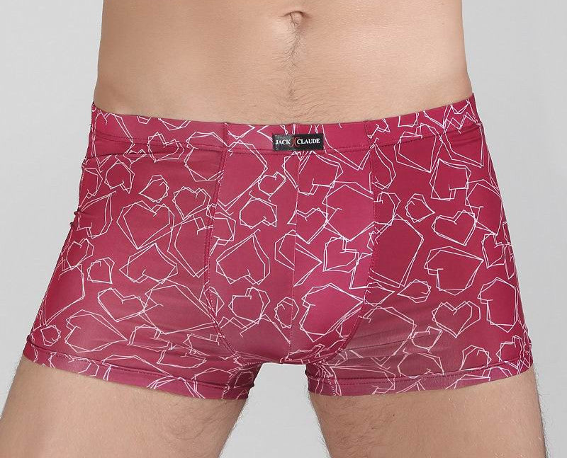 Online discount shop Australia - Breathable Men Underwear Boxers Shorts U Convex Male Pants Sexy Ice Silk Printing Man Underpants