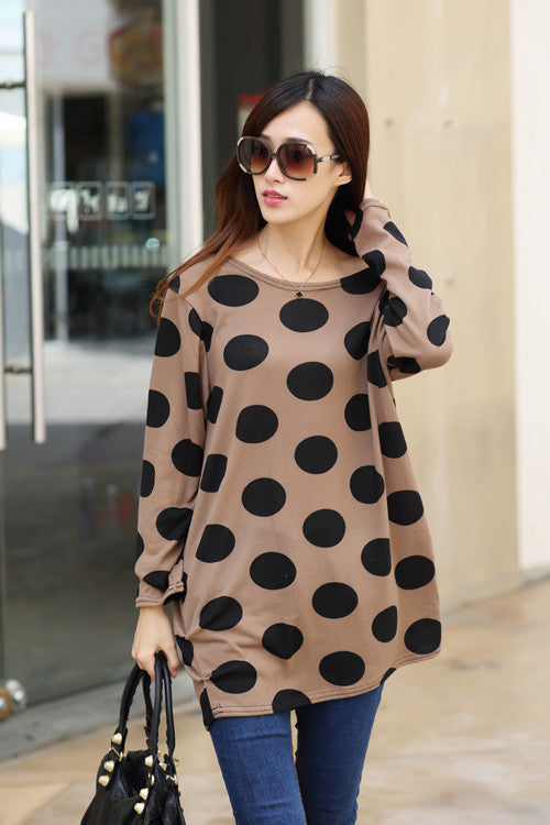 Online discount shop Australia - Autumn winter women dress plus size ropa mujer long sleeve o-neck print tunic tops loose vestidos invierno woman clothes