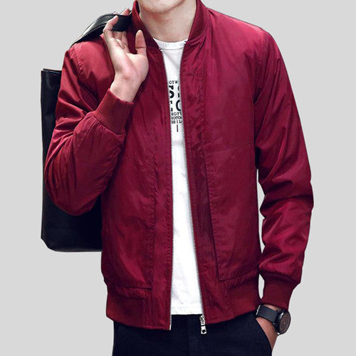 Online discount shop Australia - Men's Jacket Fashion Long Sleeve Male Coats Slim Fit Solid Casual
