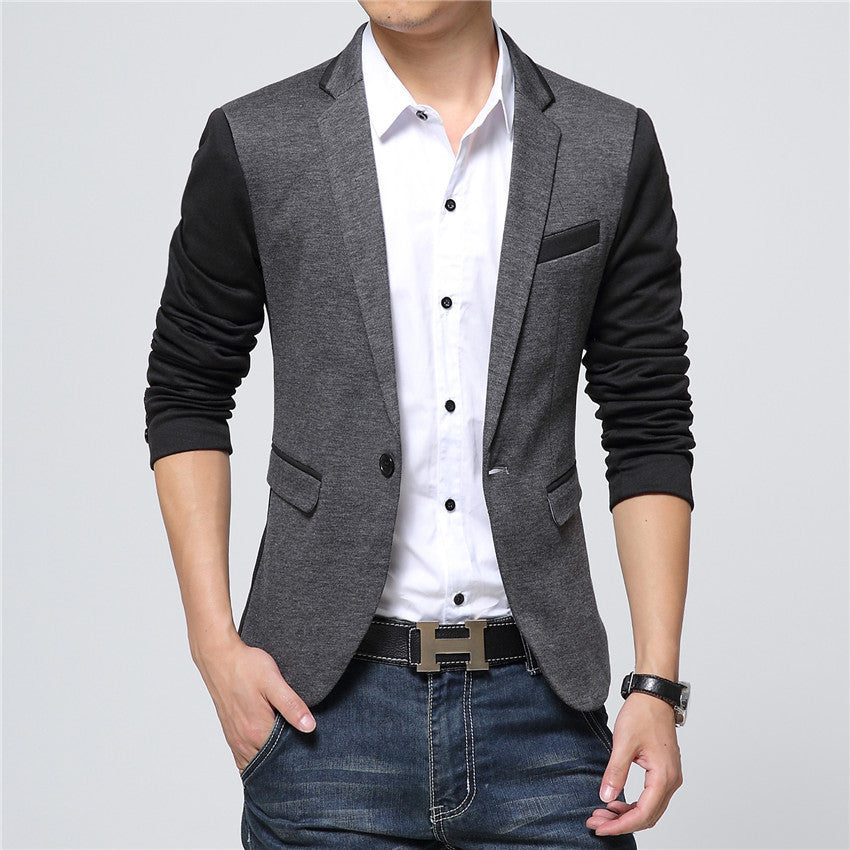 Fashion Casual Men Blazer Cotton Slim Korea Style Suit Blaser Masculino Male Suits Jacket Blazer Men Plus Size M-6XL