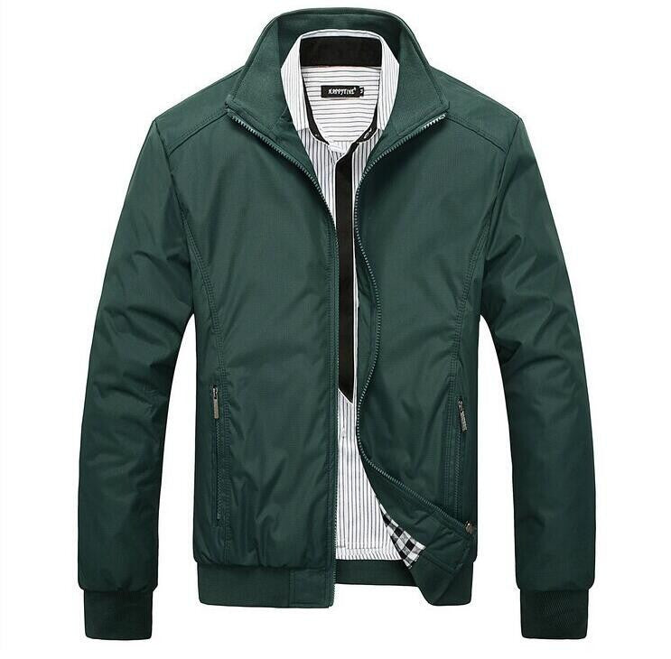 solid slim mens jackets coats casual bomber jacket men M-5XL chaquetas hombre men fashion jacket parka windbreaker
