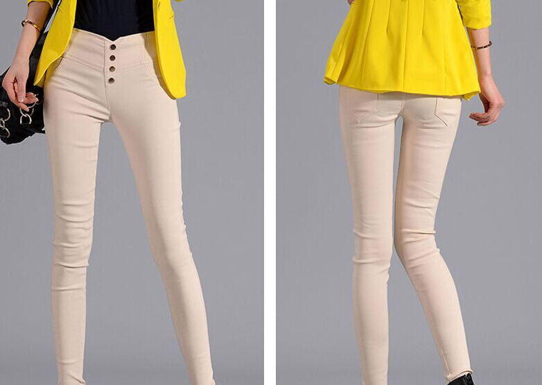 Online discount shop Australia - Elegant Women Work Wear Plus Size Slim High Waist Stretch Pencil Pants Women Trousers Leggings