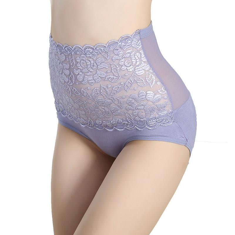 Lace Underwear High Waist Women Briefs Lady's Panties Model Breathable