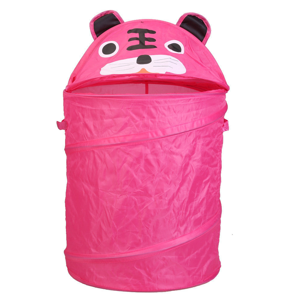 Online discount shop Australia - Cute Animal Storage Bucket Folding Cylinder Laundry Basket Toy Box 9 Style Toy Box Organizer Storage Bag