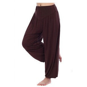 Online discount shop Australia - Cotton High Waist Stretch Women Harem Pants S port Pants Flare Pant Dance Club Boho Wide Leg Loose Long Trousers Bloomers Pants