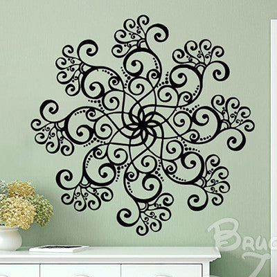 Online discount shop Australia - Mandala Wall Sticker DIY Large Wall Stickers Home Decor Wall Decals Home Decoration